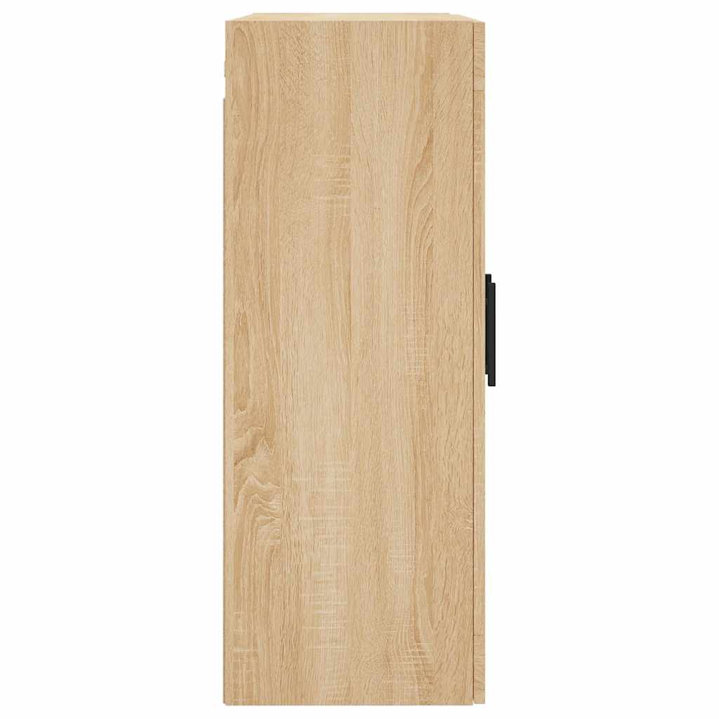 væghængt skab 69,5x34x90 cm konstrueret træ sonoma-eg