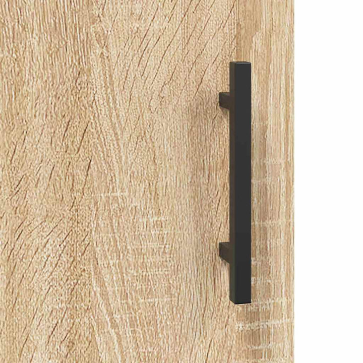 væghængt skab 69,5x34x90 cm konstrueret træ sonoma-eg