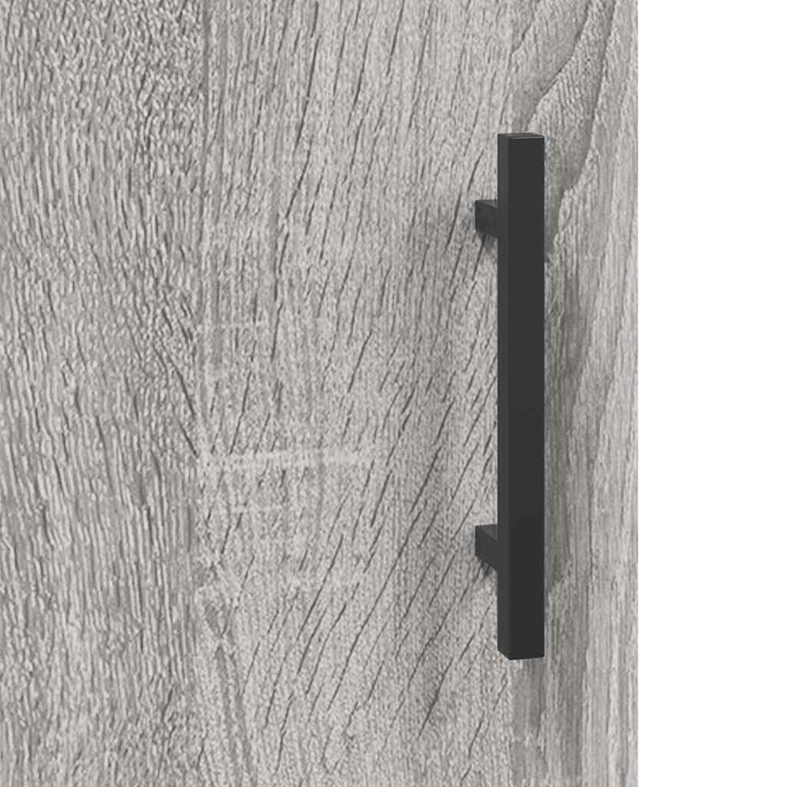 væghængt skab 69,5x34x90 cm konstrueret træ grå sonoma-eg