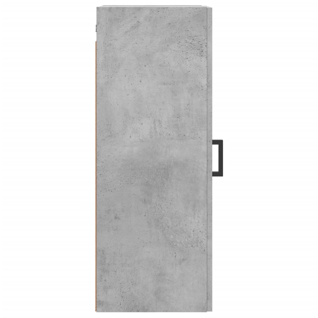 vægskab 34,5x34x90 cm konstrueret træ betongrå