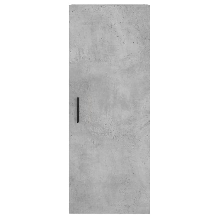 vægskab 34,5x34x90 cm konstrueret træ betongrå