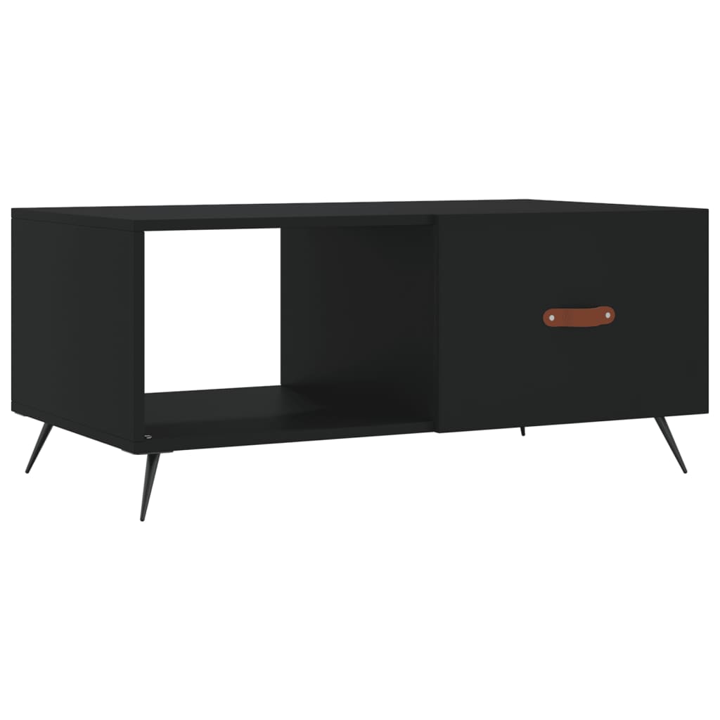sofabord 90x50x40 cm konstrueret træ sort