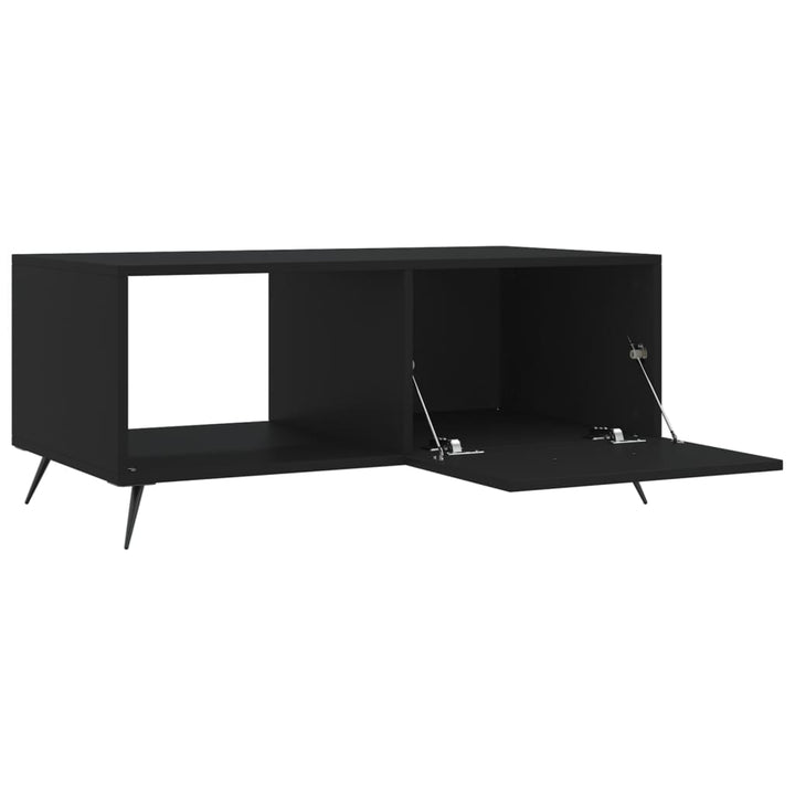 sofabord 90x50x40 cm konstrueret træ sort