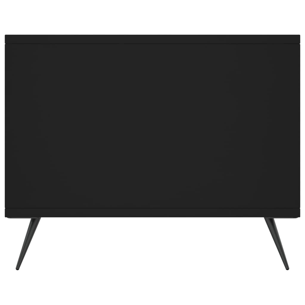 sofabord 90x50x40 cm konstrueret træ sort