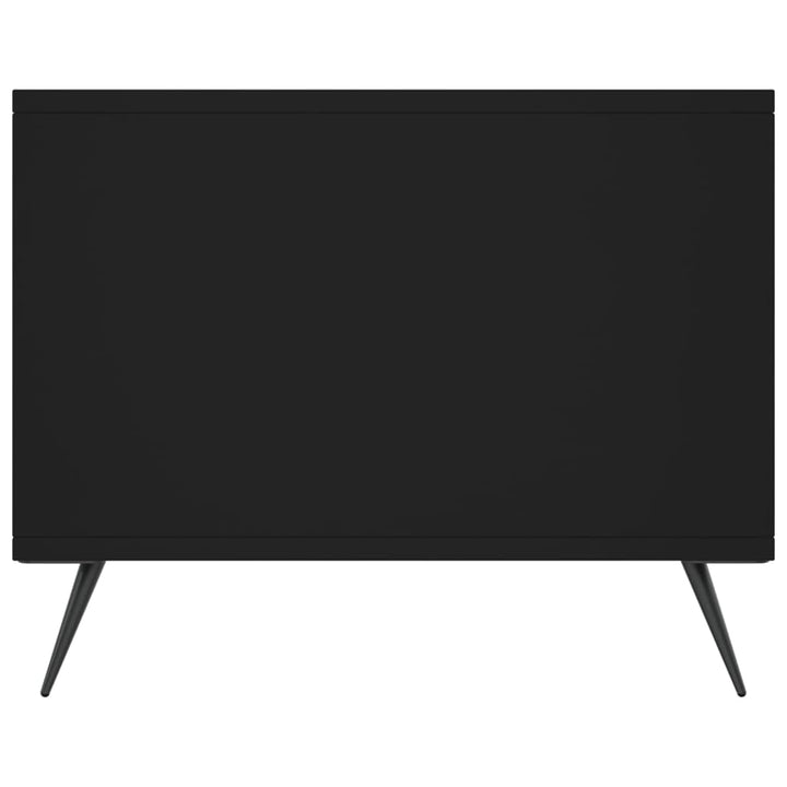 sofabord 90x50x40 cm konstrueret træ sort