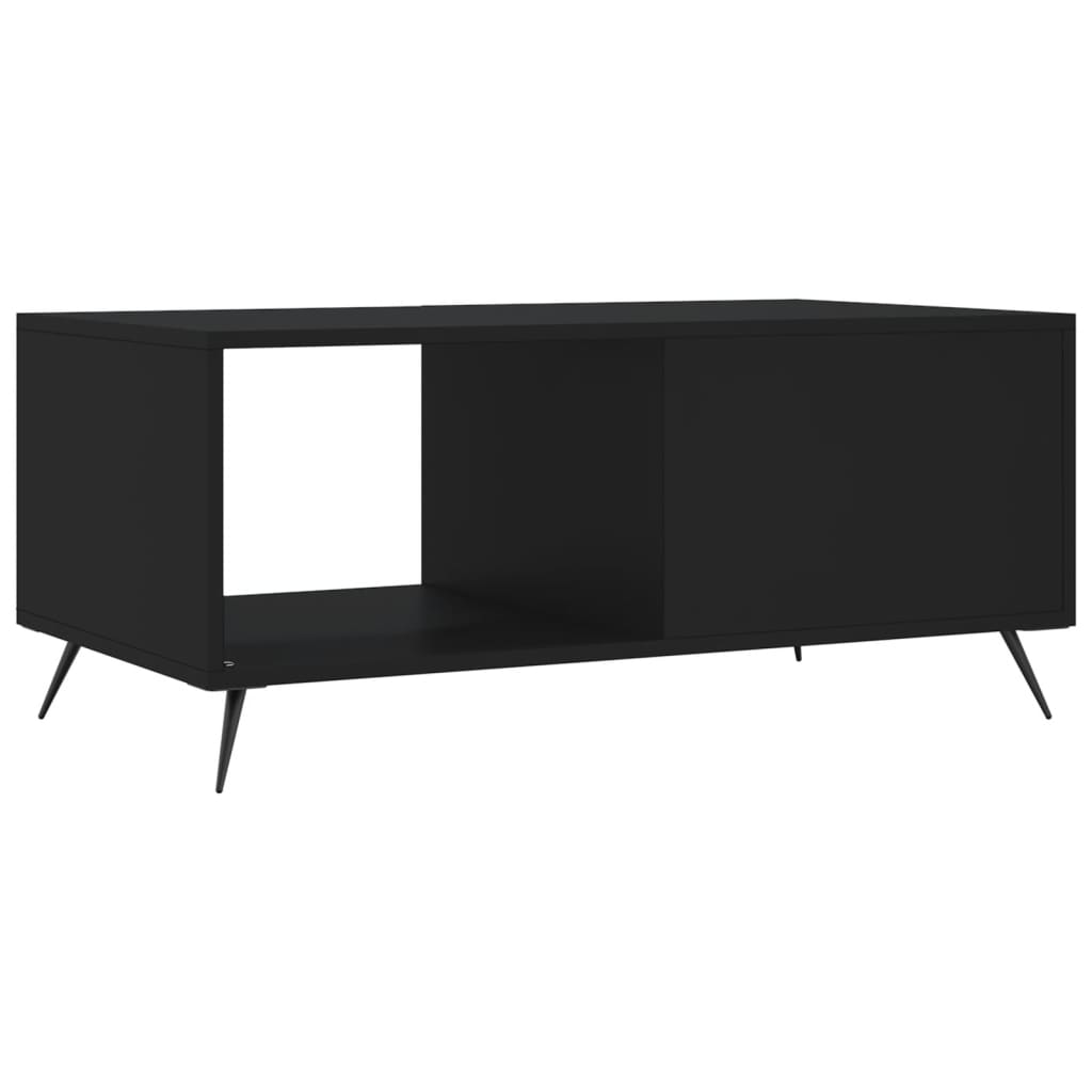 sofabord 90x50x40 cm konstrueret træ sort