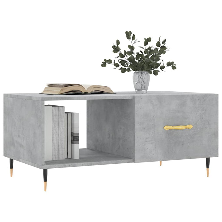 sofabord 90x50x40 cm konstrueret træ betongrå