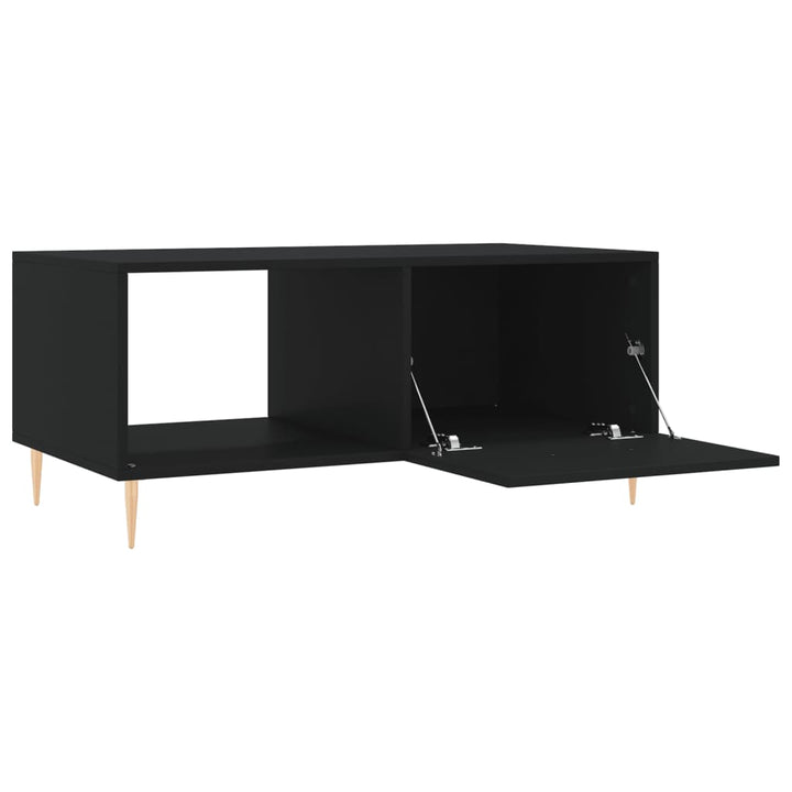 sofabord 90x50x40 cm konstrueret træ sort