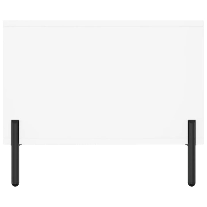 sofabord 90x50x40 cm konstrueret træ hvid