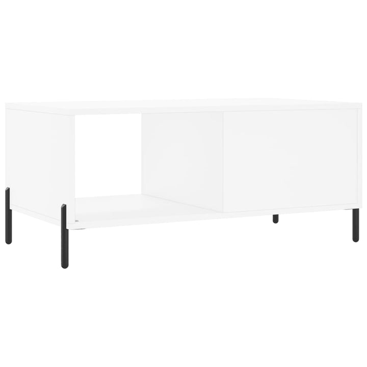 sofabord 90x50x40 cm konstrueret træ hvid