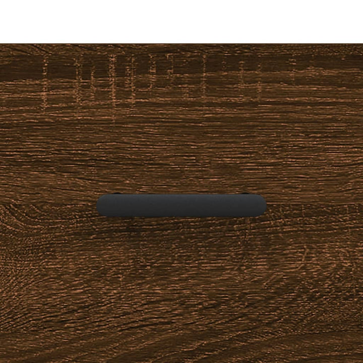 sofabord 90x50x40 cm konstrueret træ brun egetræsfarve