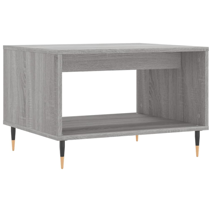 sofabord 60x50x40 cm konstrueret træ grå sonoma-eg