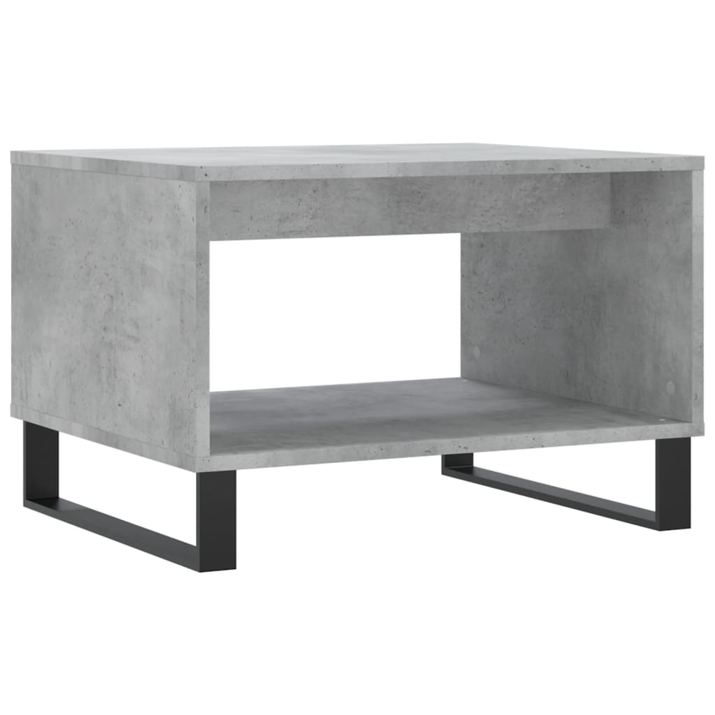 sofabord 60x50x40 cm konstrueret træ betongrå
