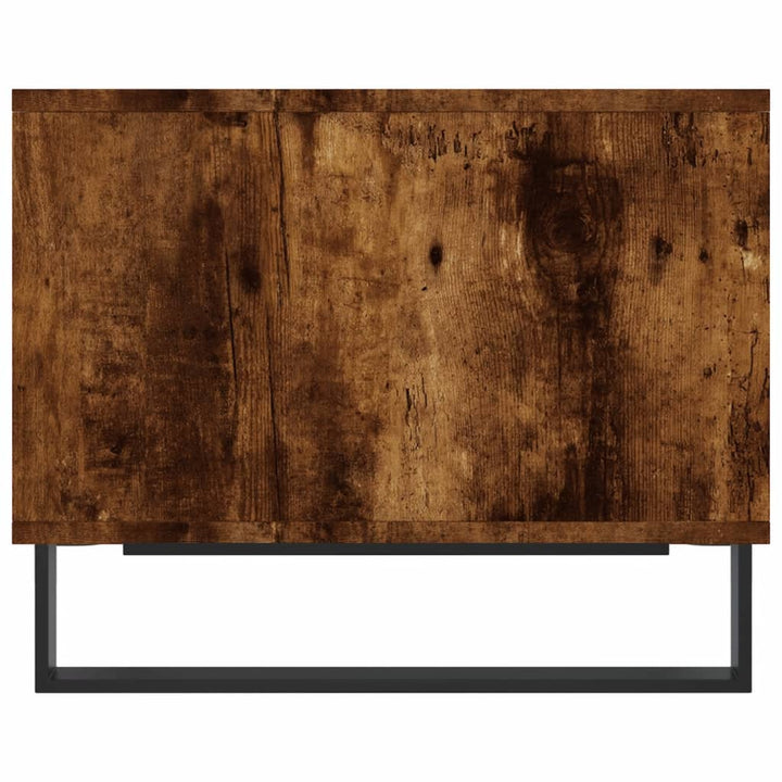 sofabord 60x50x40 cm konstrueret træ røget egetræsfarve