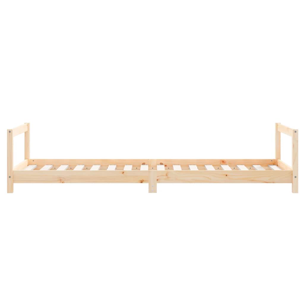 sengeramme til juniorseng 80x200 cm massivt fyrretræ