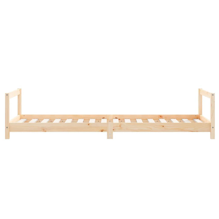 sengeramme til juniorseng 80x200 cm massivt fyrretræ