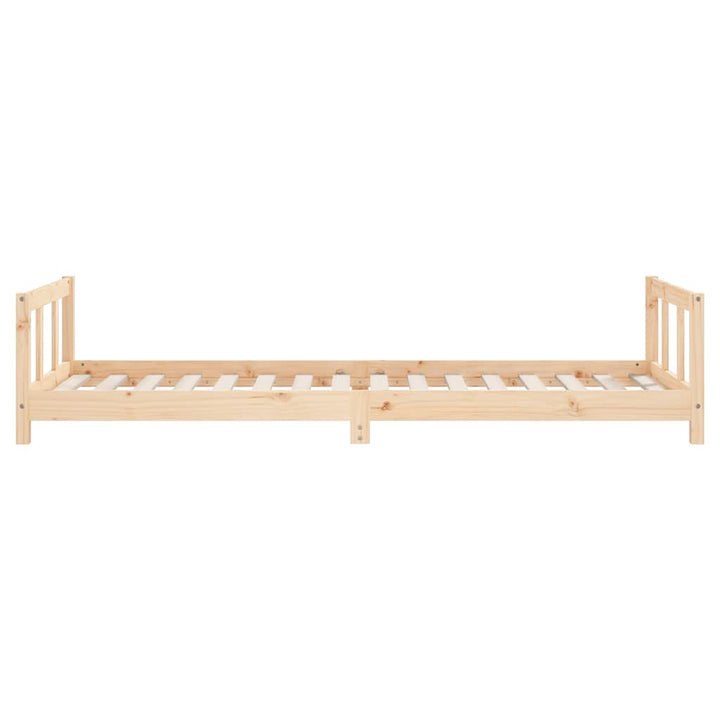 sengeramme til juniorseng 90x200 cm massivt fyrretræ