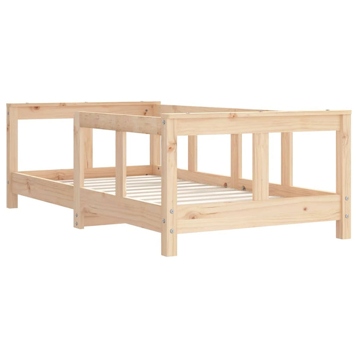 sengeramme til juniorseng 70x140 cm massivt fyrretræ