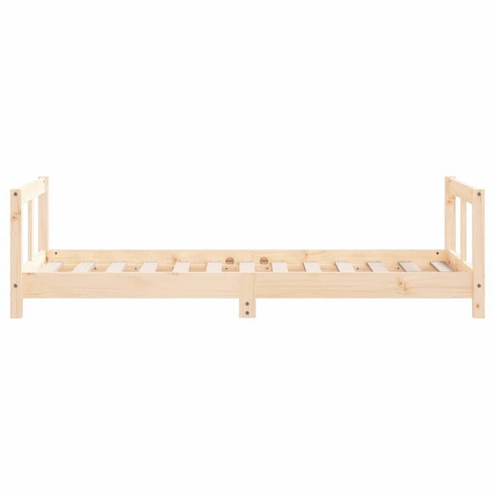 sengeramme til juniorseng 80x160 cm massivt fyrretræ