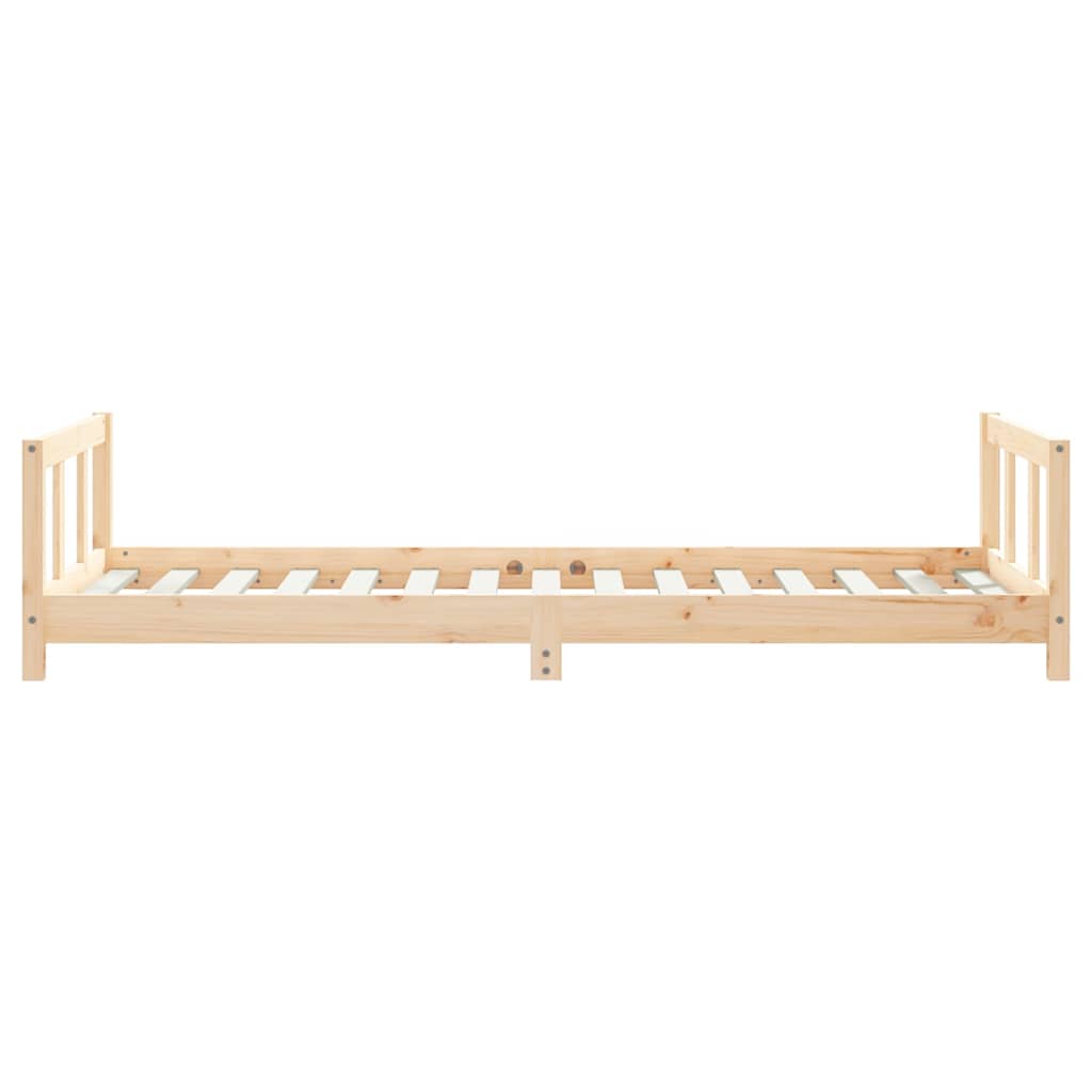 sengeramme til juniorseng 90x190 cm massivt fyrretræ