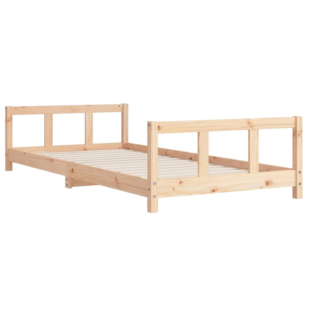 sengeramme til juniorseng 90x190 cm massivt fyrretræ