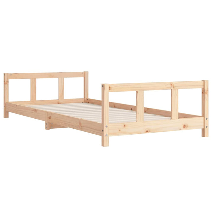 sengeramme til juniorseng 90x190 cm massivt fyrretræ