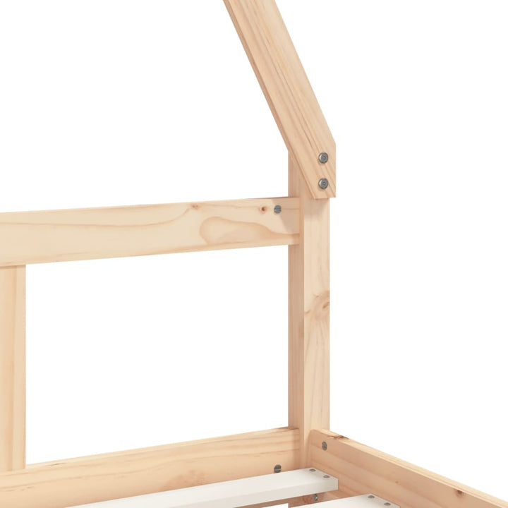 sengeramme til juniorseng 80x200 cm massivt fyrretræ