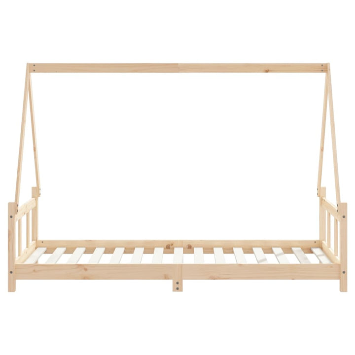 sengeramme til juniorseng 90x190 cm massivt fyrretræ
