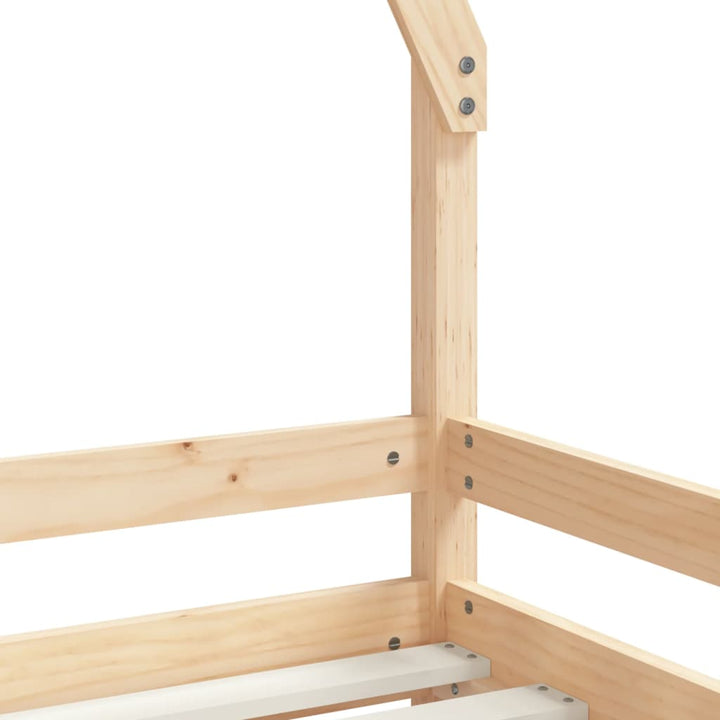 sengeramme til juniorseng 90x200 cm massivt fyrretræ