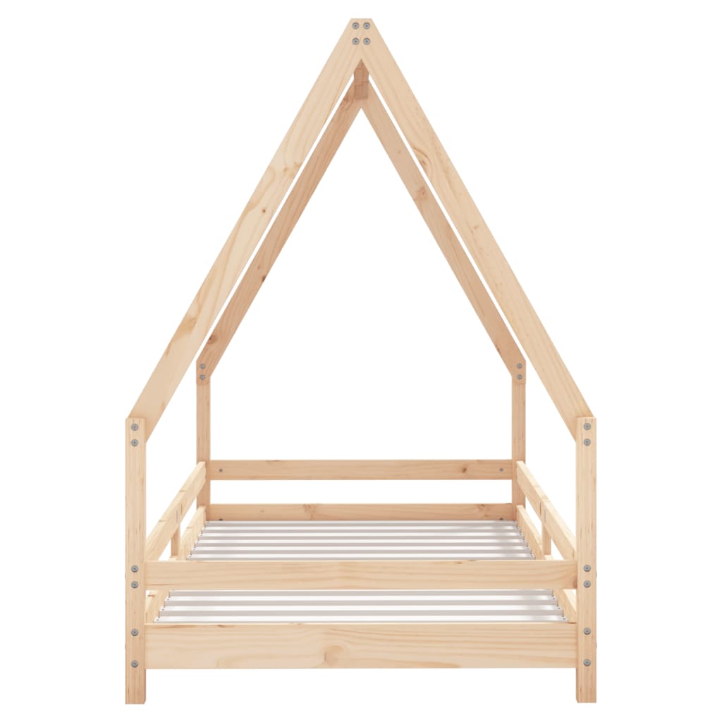 sengeramme til juniorseng 90x190 cm massivt fyrretræ