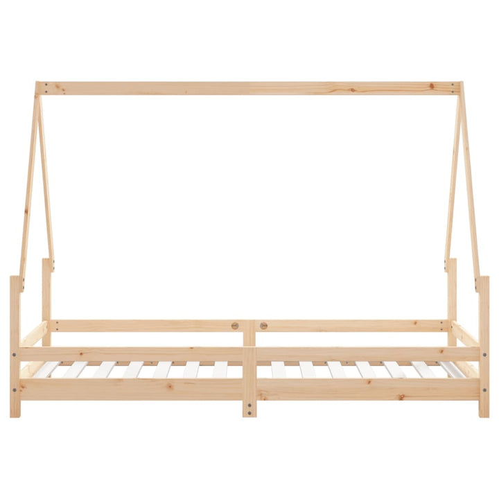 sengeramme til juniorseng 90x190 cm massivt fyrretræ