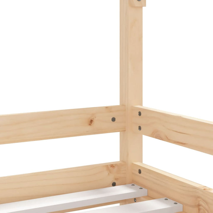 sengeramme til juniorseng 90x190 cm massivt fyrretræ
