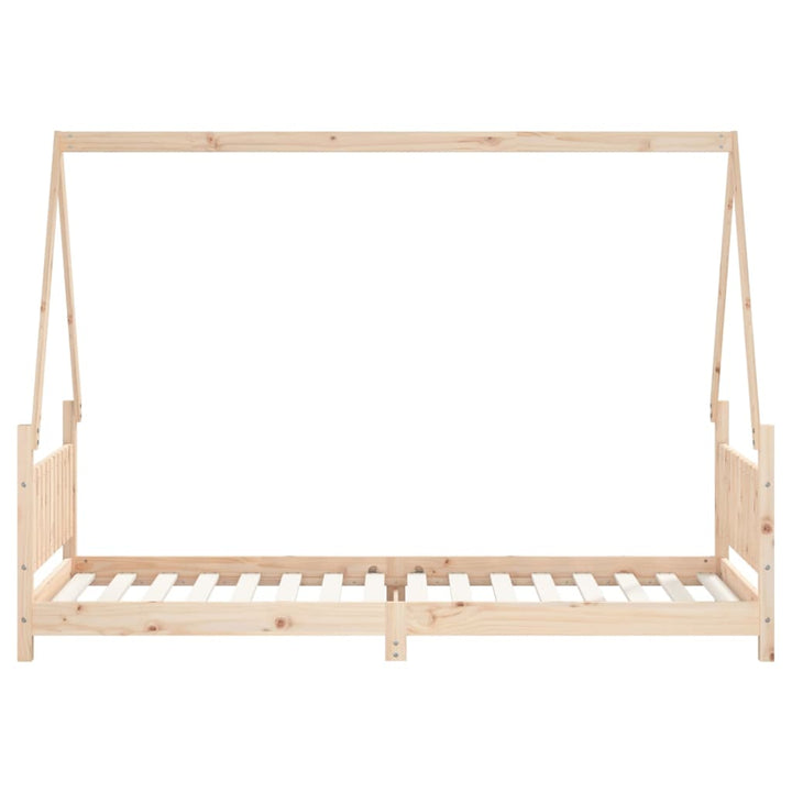 sengeramme til juniorseng 80x200 cm massivt fyrretræ