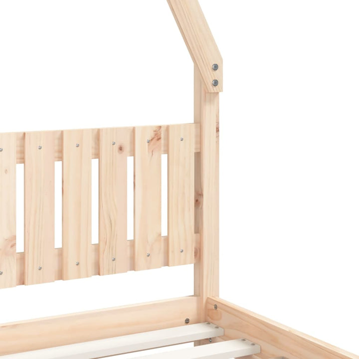 sengeramme til juniorseng 80x200 cm massivt fyrretræ
