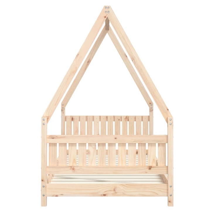 sengeramme til juniorseng 90x190 cm massivt fyrretræ