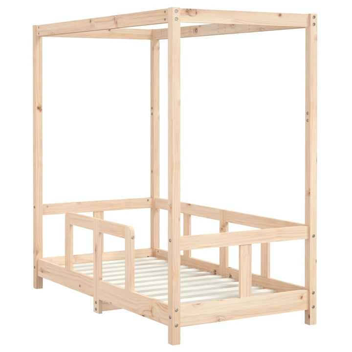 sengeramme til juniorseng 70x140 cm massivt fyrretræ