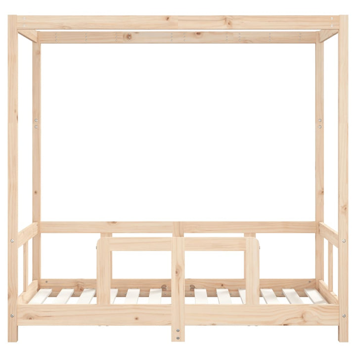 sengeramme til juniorseng 70x140 cm massivt fyrretræ