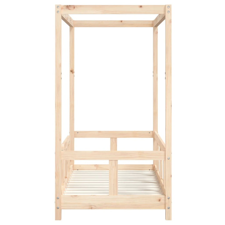 sengeramme til juniorseng 70x140 cm massivt fyrretræ