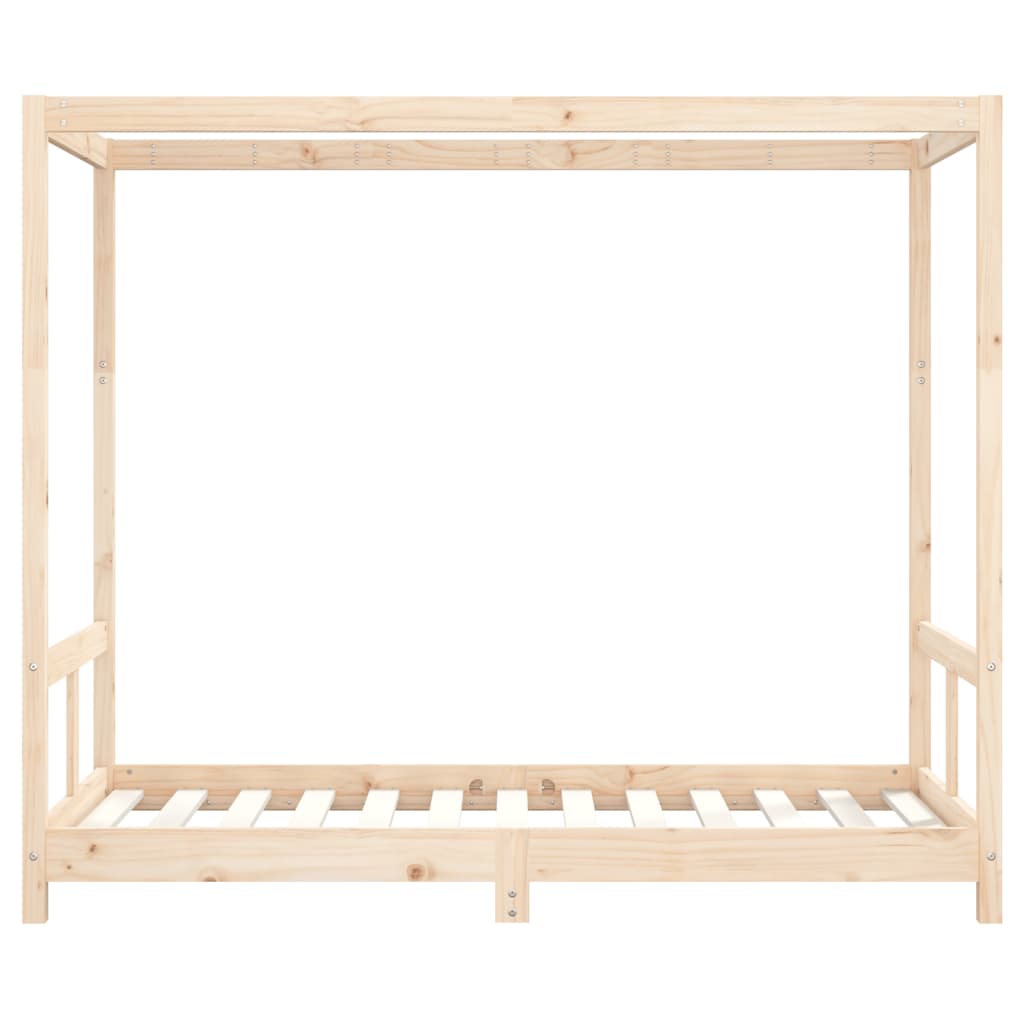 sengeramme til juniorseng 80x160 cm massivt fyrretræ