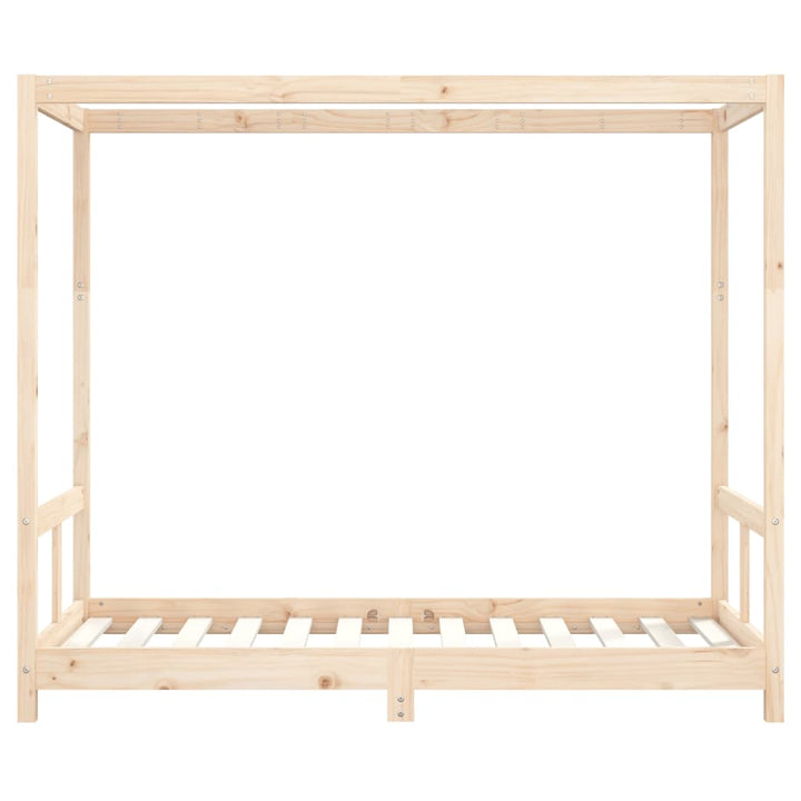 sengeramme til juniorseng 80x160 cm massivt fyrretræ