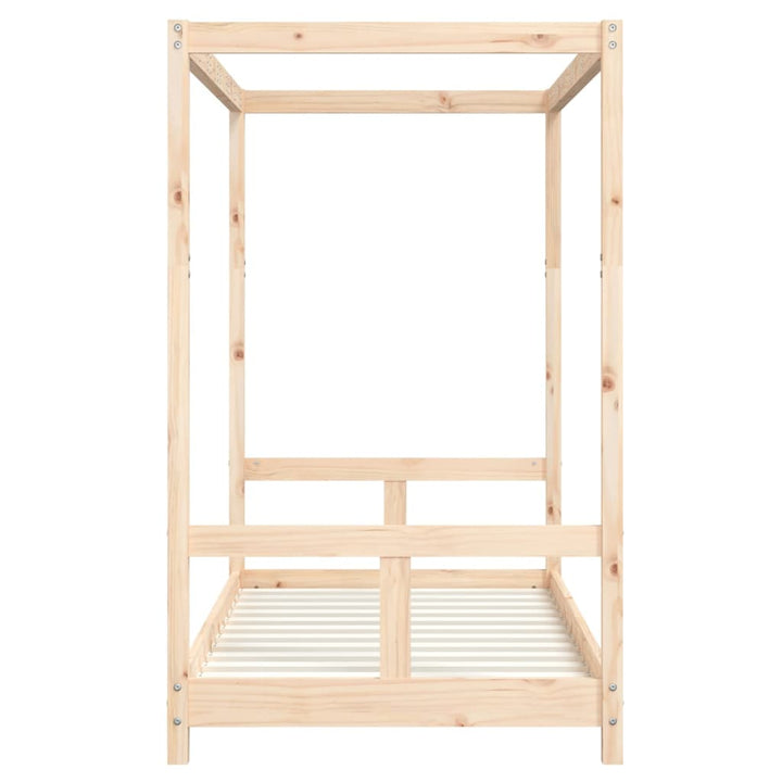 sengeramme til juniorseng 80x160 cm massivt fyrretræ