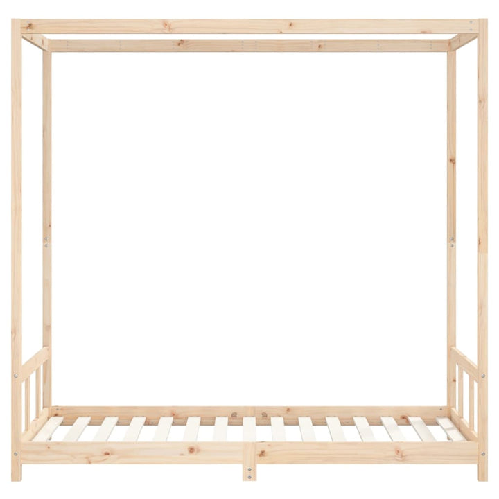 sengeramme til juniorseng 90x190 cm massivt fyrretræ