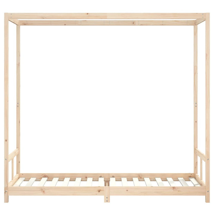 sengeramme til juniorseng 80x200 cm massivt fyrretræ