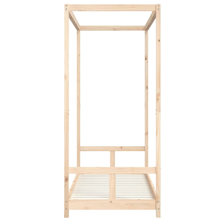 sengeramme til juniorseng 80x200 cm massivt fyrretræ