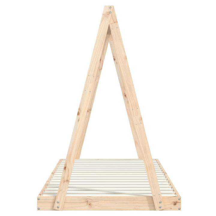 sengeramme til juniorseng 90x200 cm massivt fyrretræ