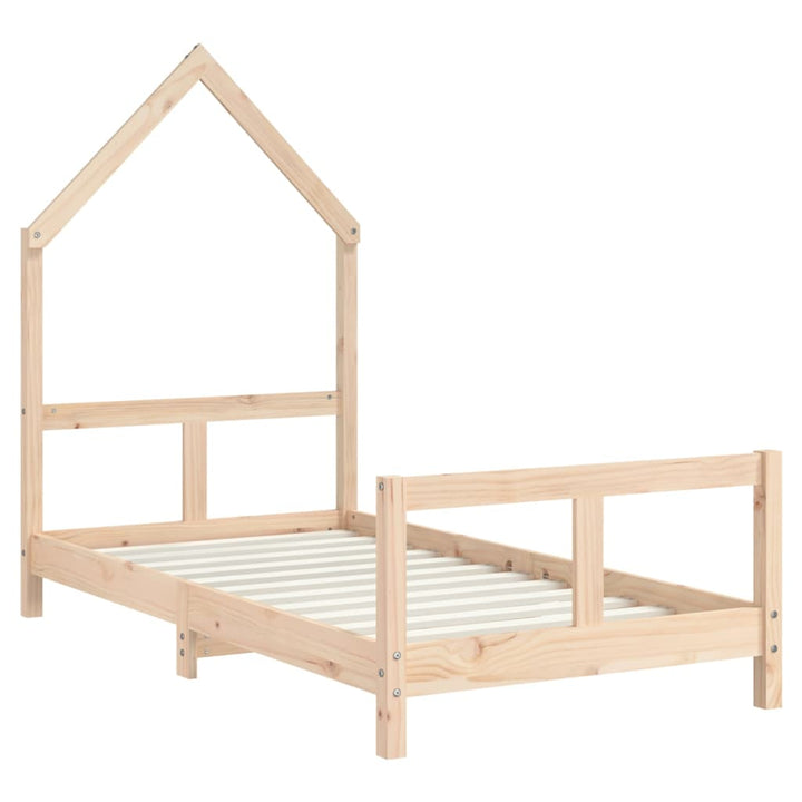 sengeramme til juniorseng 80x160 cm massivt fyrretræ