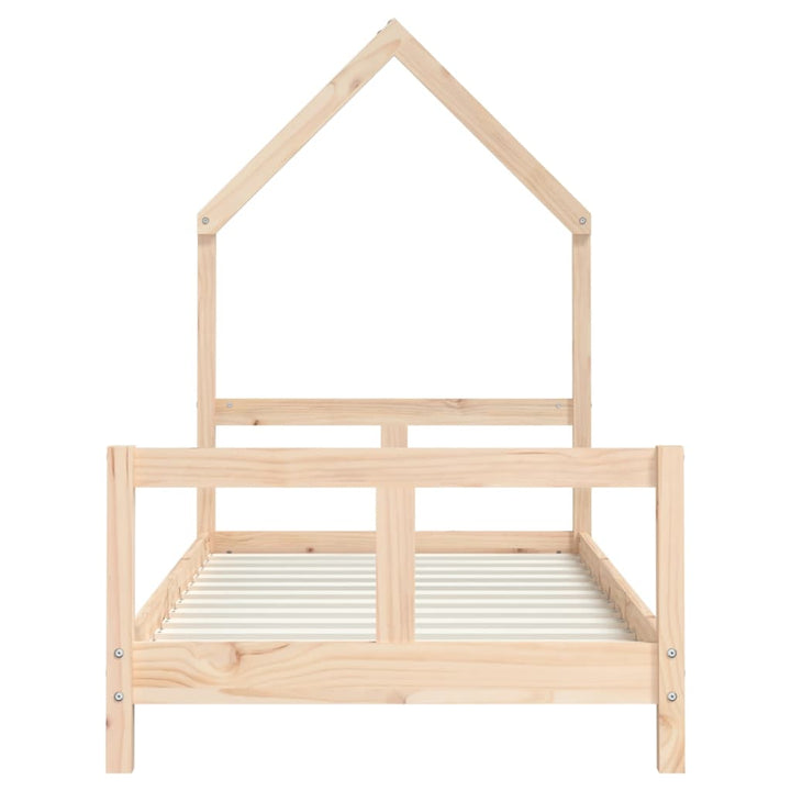 sengeramme til juniorseng 80x160 cm massivt fyrretræ