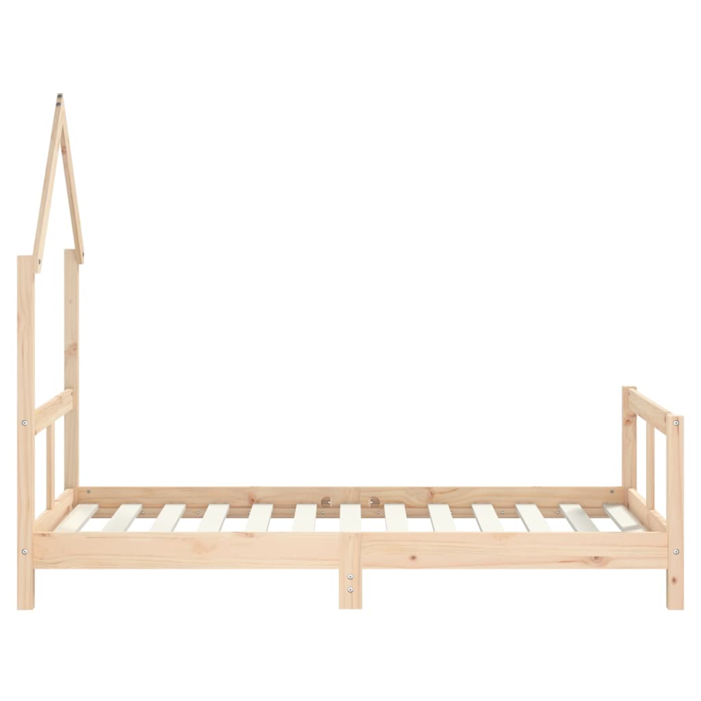 sengeramme til juniorseng 80x160 cm massivt fyrretræ