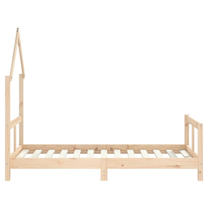 sengeramme til juniorseng 80x160 cm massivt fyrretræ