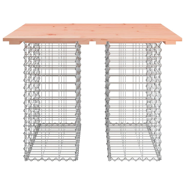 havebord gabiondesign 100x102x72 cm massivt træ Douglas
